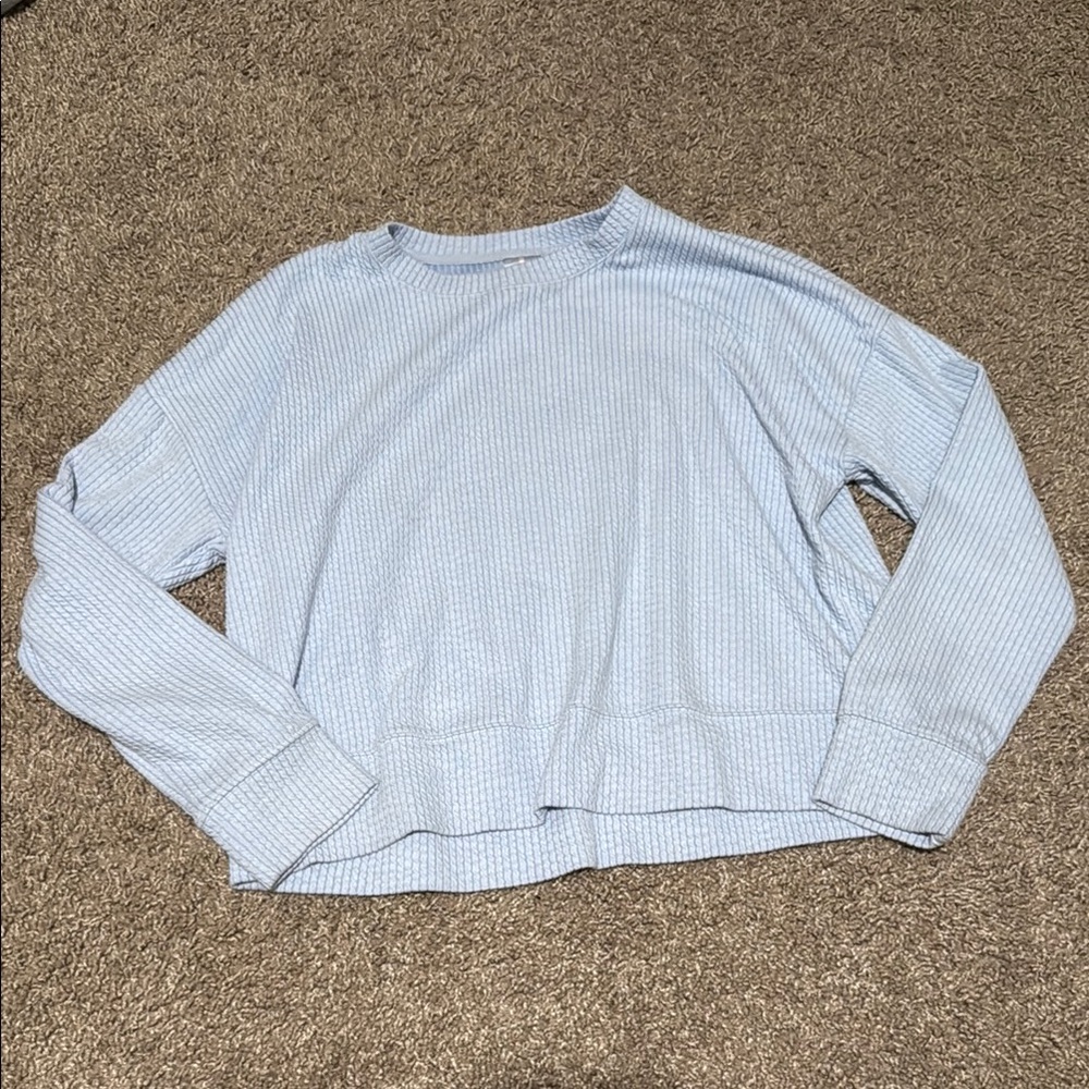 CALIA by Carrie Underwood Gray Cream Relaxed Hoodie